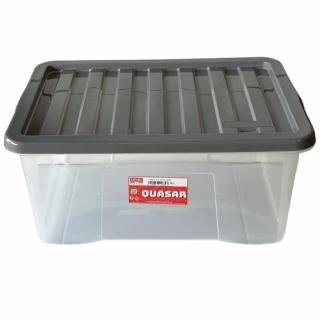 Heidrun Quasar Átlátszó Tároló doboz  50L 60x40x26cm tetővel