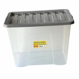 Heidrun Quasar Átlátszó Tároló doboz  80L 60x40x43cm tetővel