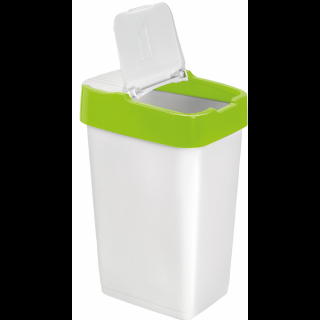 Heidrun Szemetes billenős 18L 29x23x43cm Push Up Fehér
