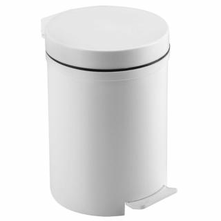Heidrun Szemetes pedálos 6,0L 20x27cm FEHÉR