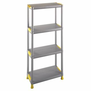 Heidrun Technic 60 polc 4-es 60x30x133cm Szürke / Fekete