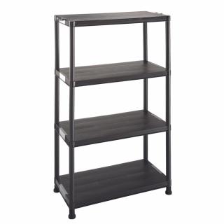 Heidrun Technic 80 polc 4-es 80x40x133cm Szürke / Fekete