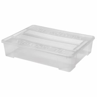Heidrun Tex Box 7. Átlátszó Tároló doboz 60L 78,5x58,8x17cm tetővel