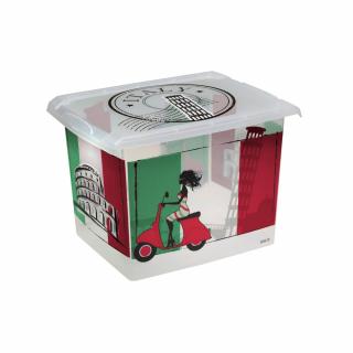Keeeper Fashion-Box Tároló doboz 20,5L 39x29x27cm Italy Dekoros