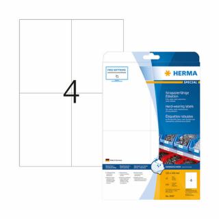 105*148 mm-es Herma A4 íves etikett címke, fehér színű (25 ív/doboz)
