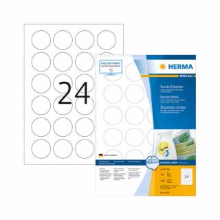 40 mm-es Herma A4 íves etikett címke, fehér színű (100 ív/doboz)