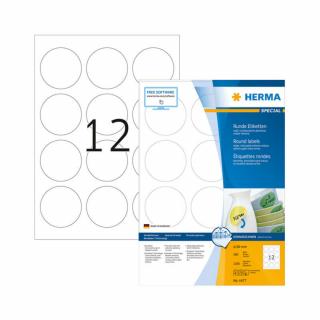 60 mm-es Herma A4 íves etikett címke, fehér színű (100 ív/doboz)