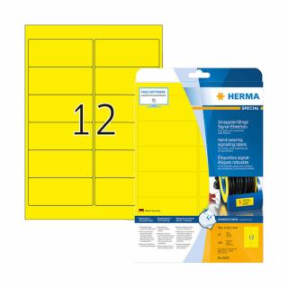 99,1*42,3 mm-es Herma A4 íves etikett címke, sárga színű (25 ív/doboz)