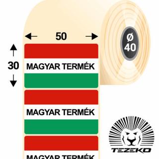 Magyar Termék etikett címke, 50 * 30 mm-es (1000 db/tekercs)