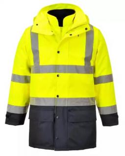 Portwest S768 - Jól láthatósági lélegző kabát, NEON sárga, 5 az 1-ben