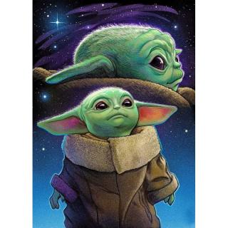 5D gyémánt mozaik - Baby Yoda