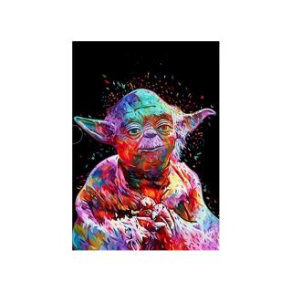 5D gyémánt mozaik - Colorful Yoda