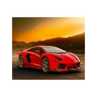 5D gyémánt mozaik - Red Lamborghini Egyéb változatok: 30x40cm
