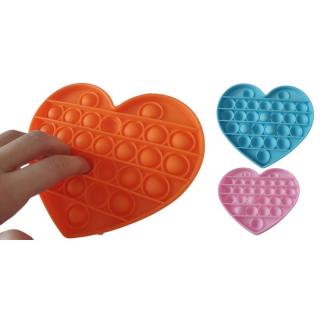 Anti-stressz érzékszervi játék Push Pop Bubble - HEART Narancs: narancs