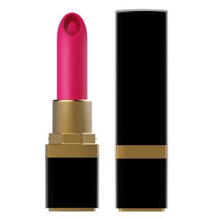 Diszkrét USB vibrátor - Pink Lipstick