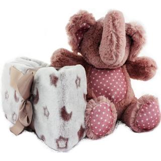 Elefánt takaróval - készlet Rózsaszín: Rózsaszín