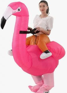 Felfújható jelmez - Flamingo lovas Egyéb változatok: Gyerek