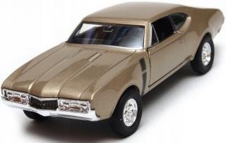 Fém autó modell - Nex 1:34 - 1968 Oldsmobile 442 türkiz: arany