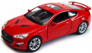 Fém autó modell - Nex 1:34 - Hyundai Genesis II Coupe Piros: piros