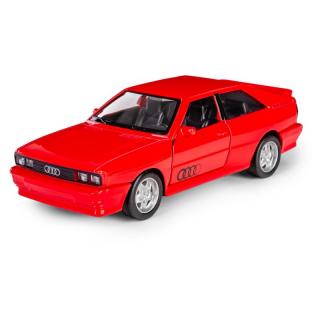 Fém autómodell - Audi quattro 1980, 1:32 Piros: piros