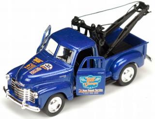 Fém autómodell - Nex 1:34 - 1953 Chevrolet Tow Truck Kék: kek