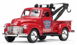 Fém autómodell - Nex 1:34 - 1953 Chevrolet Tow Truck Piros: piros