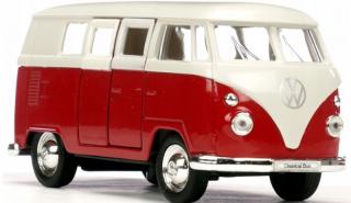 Fém autómodell - Nex 1:34 - 1963 Volkswagen T1 Bus Piros: piros