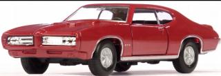 Fém autómodell - Nex 1:34 - 1969 Pontiac GTO Piros: piros