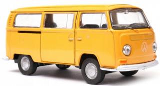Fém autómodell - Nex 1:34 - 1972 Volkswagen Bus T2 Sárga: sárga