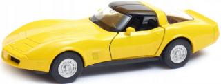 Fém autómodell - Nex 1:34 - 1982 Chevrolet Corvette Coupe Sárga: sárga