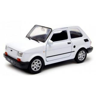 Fém autómodell - Nex 1:34 - Fiat 126 Fehér: fehér