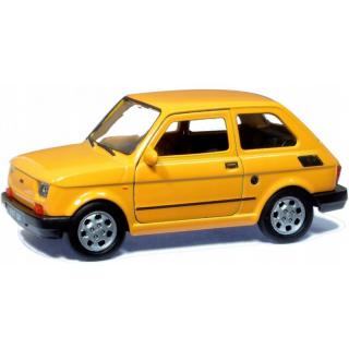 Fém autómodell - Nex 1:34 - Fiat 126 Sárga: sárga