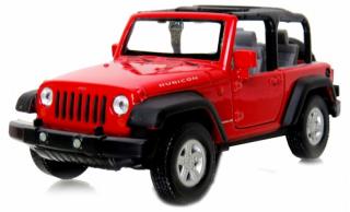 Fém autómodell - Nex 1:34 - Jeep Wrangler Rubicon Piros: piros