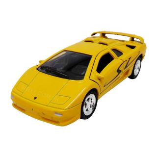 Fém autómodell - Nex 1:34 - Lamborghini Diablo SV Sárga: sárga