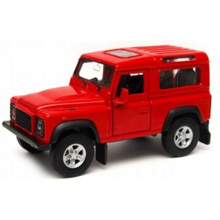 Fém autómodell - Nex 1:34 - Land Rover Defender Piros: piros
