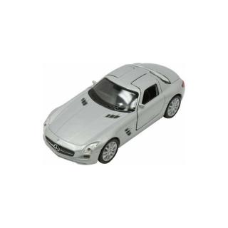 Fém autómodell - Nex 1:34 - Mercedes-Benz SLS AMG ezüst: ezüst