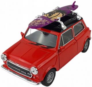 Fém autómodell - Nex 1:34 - Mini Cooper 1300 (surf) Piros: piros