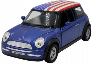 Fém autómodell - Nex 1:34 - MINI COOPER (USA) Kék: kek