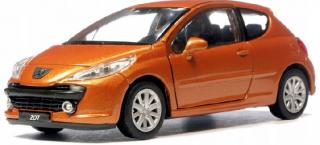 Fém autómodell - Nex 1:34 - Peugeot 207 Narancs: narancs