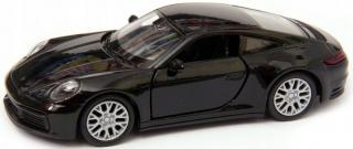 Fém autómodell - Nex 1:34 - Porsche 911 Carrera 4S Fekete: fekete