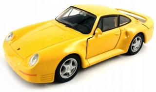 Fém autómodell - Nex 1:34 - Porsche 959 Sárga: sárga