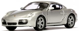 Fém autómodell - Nex 1:34 - Porsche Cayman S Szürke: ezüst