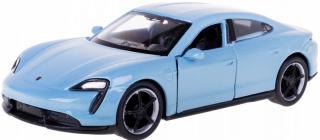Fém autómodell - Nex 1:34 - Porsche Taycan Turbo S Kék: kek