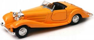 Fém autómodell - Old Timer 1:34 - 1936 Mercedes-Benz 500K (Open Top) Sárga: sárga
