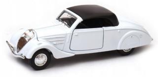 Fém autómodell - Old Timer 1:34 - 1938 Peugeot 402 (Close Top) Fehér: fehér