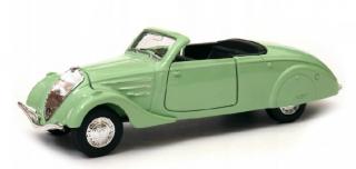 Fém autómodell - Old Timer 1:34 - 1938 Peugeot 402 (Open Top) Zöld: zold