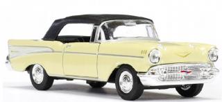 Fém autómodell - Old Timer 1:34 - 1957 Chevrolet Bel Air (Close Top) türkiz: bézs