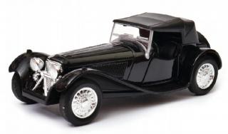 Fém autómodell - Old Timer 1:34 - SS Jaguar 100 (Close Top) Fekete: fekete