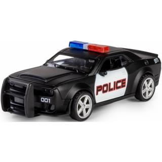 Fém modell - Die Cast CRASH CAR - Ford Mustang POLICE Fekete: fekete