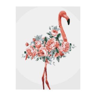 Festészet számokkal - kép 40x50cm - Flamingo